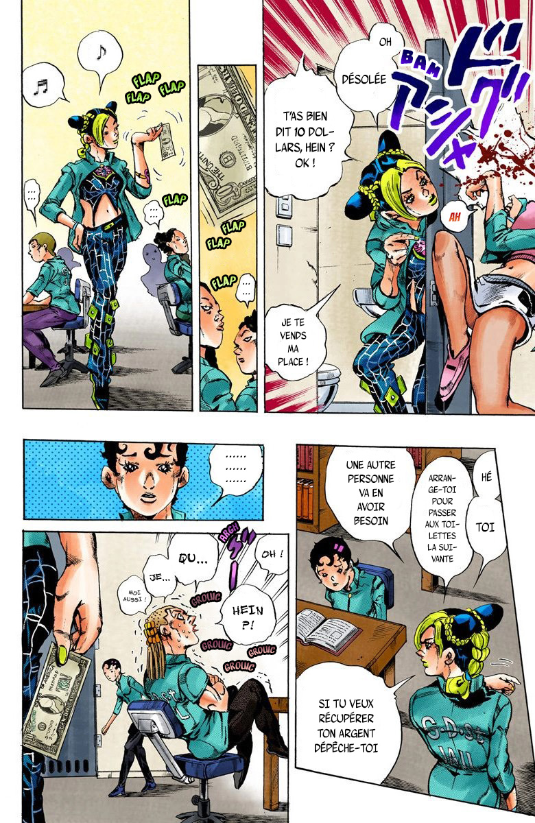 Read JoJo's Bizarre Adventure Part 6 Stone Ocean Official Colored FR Manga Online