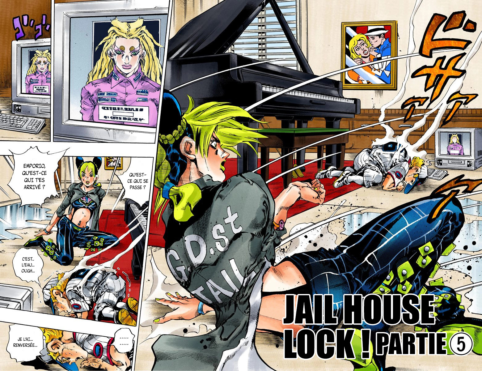Read JoJo's Bizarre Adventure Part 6 Stone Ocean Official Colored FR Manga Online