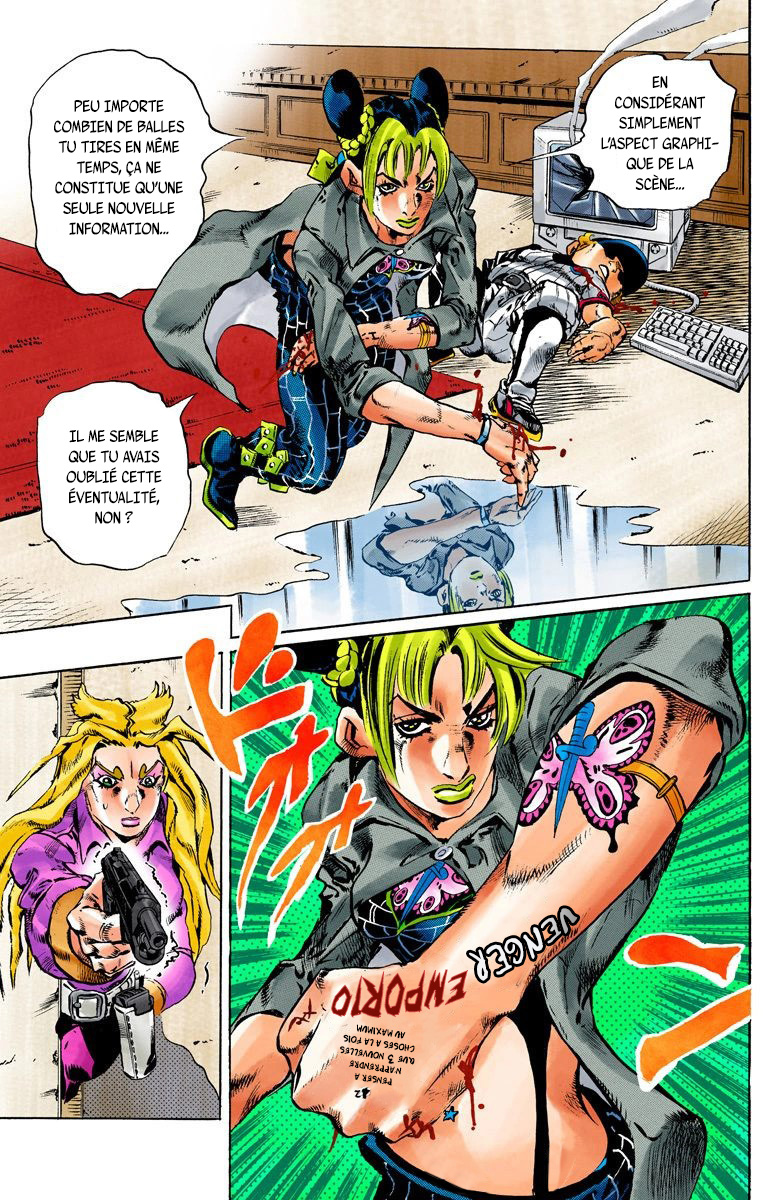 Read JoJo's Bizarre Adventure Part 6 Stone Ocean Official Colored FR Manga Online