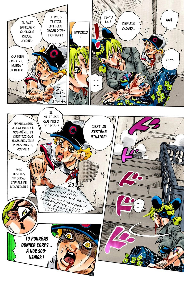 Read JoJo's Bizarre Adventure Part 6 Stone Ocean Official Colored FR Manga Online