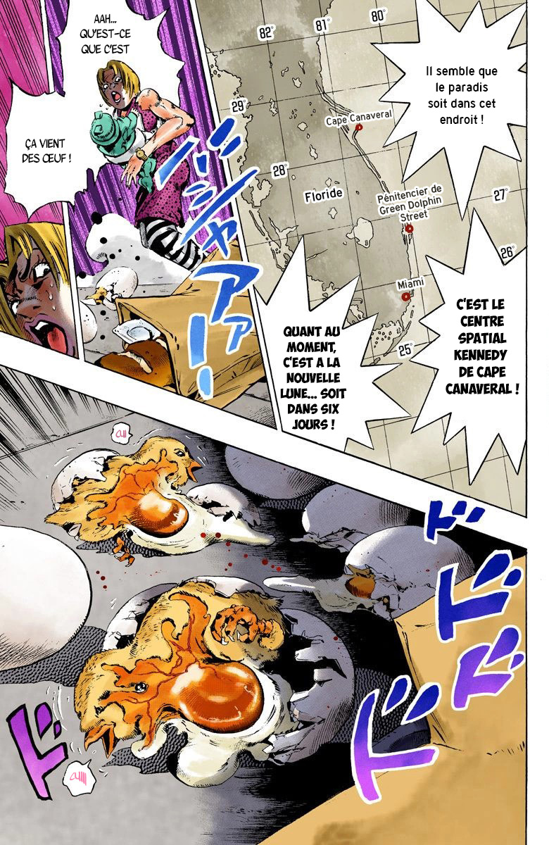 Read JoJo's Bizarre Adventure Part 6 Stone Ocean Official Colored FR Manga Online