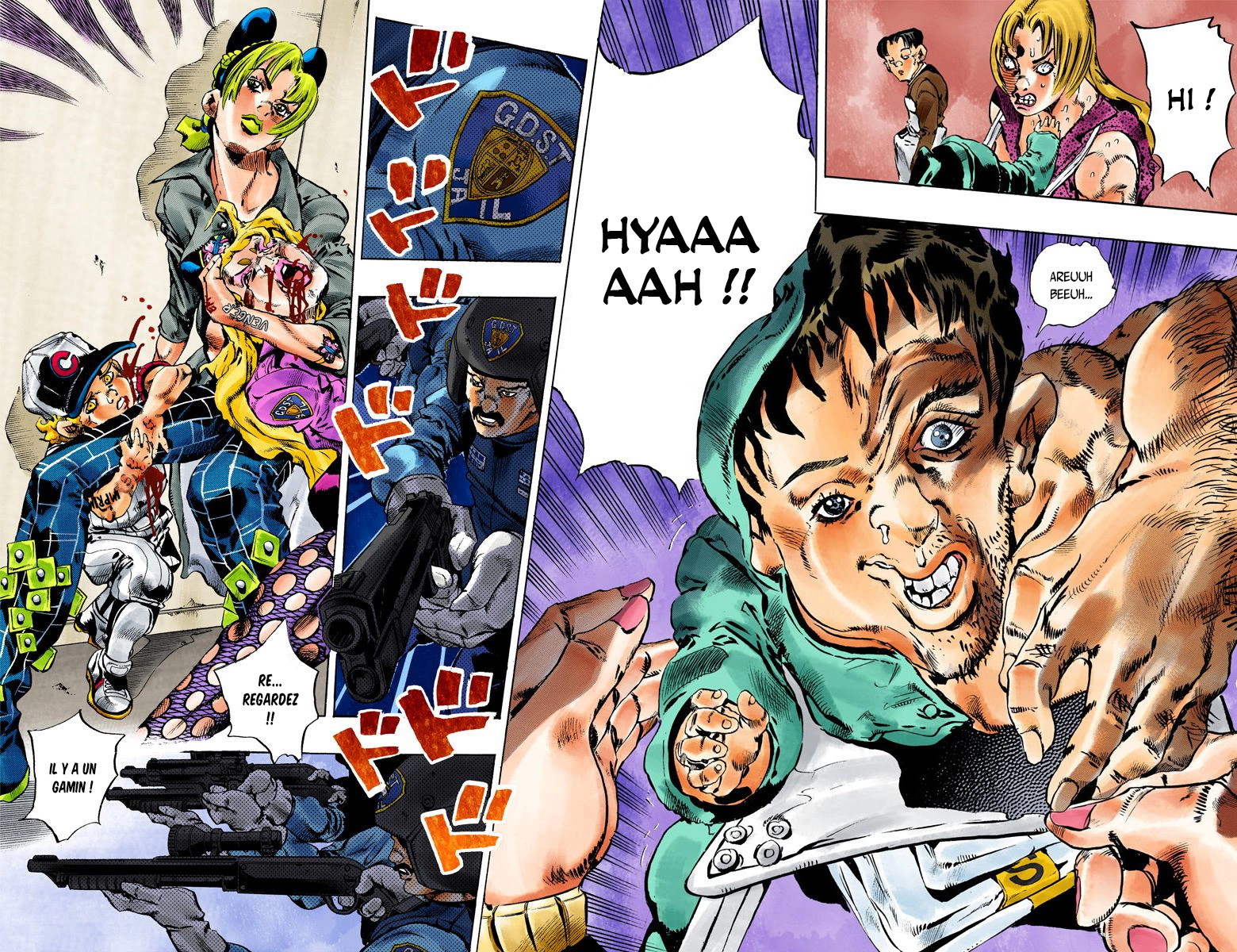 Read JoJo's Bizarre Adventure Part 6 Stone Ocean Official Colored FR Manga Online