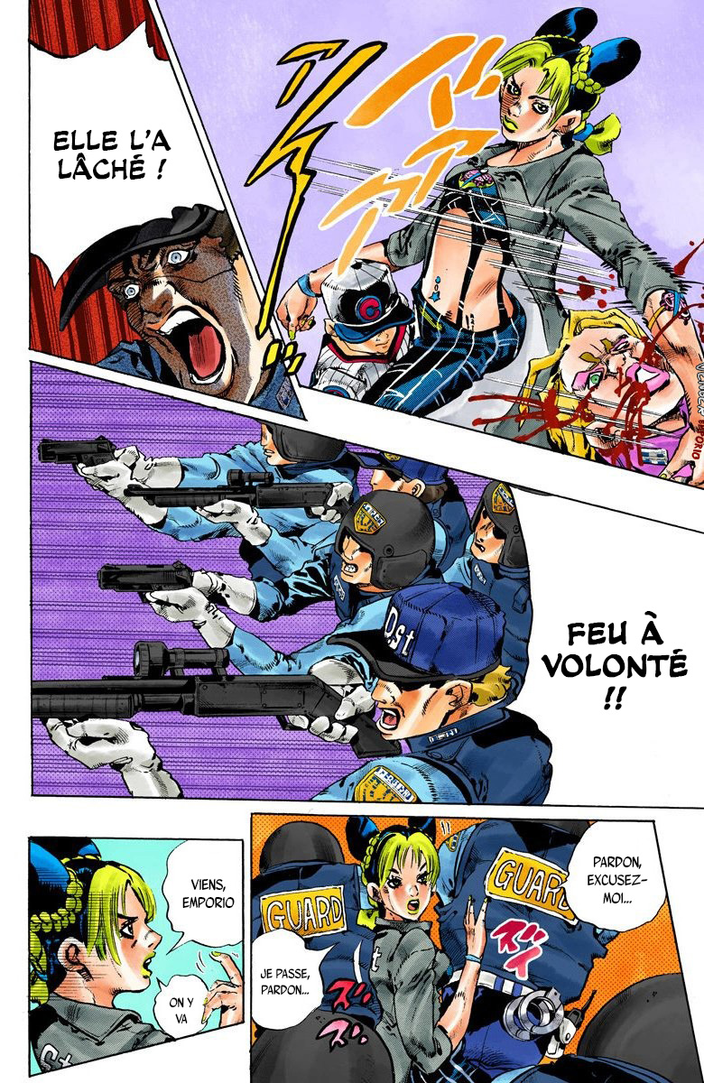 Read JoJo's Bizarre Adventure Part 6 Stone Ocean Official Colored FR Manga Online