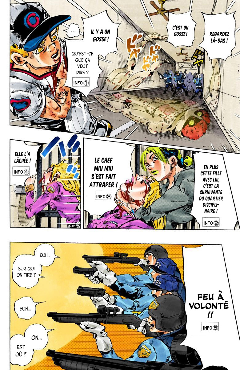 Read JoJo's Bizarre Adventure Part 6 Stone Ocean Official Colored FR Manga Online