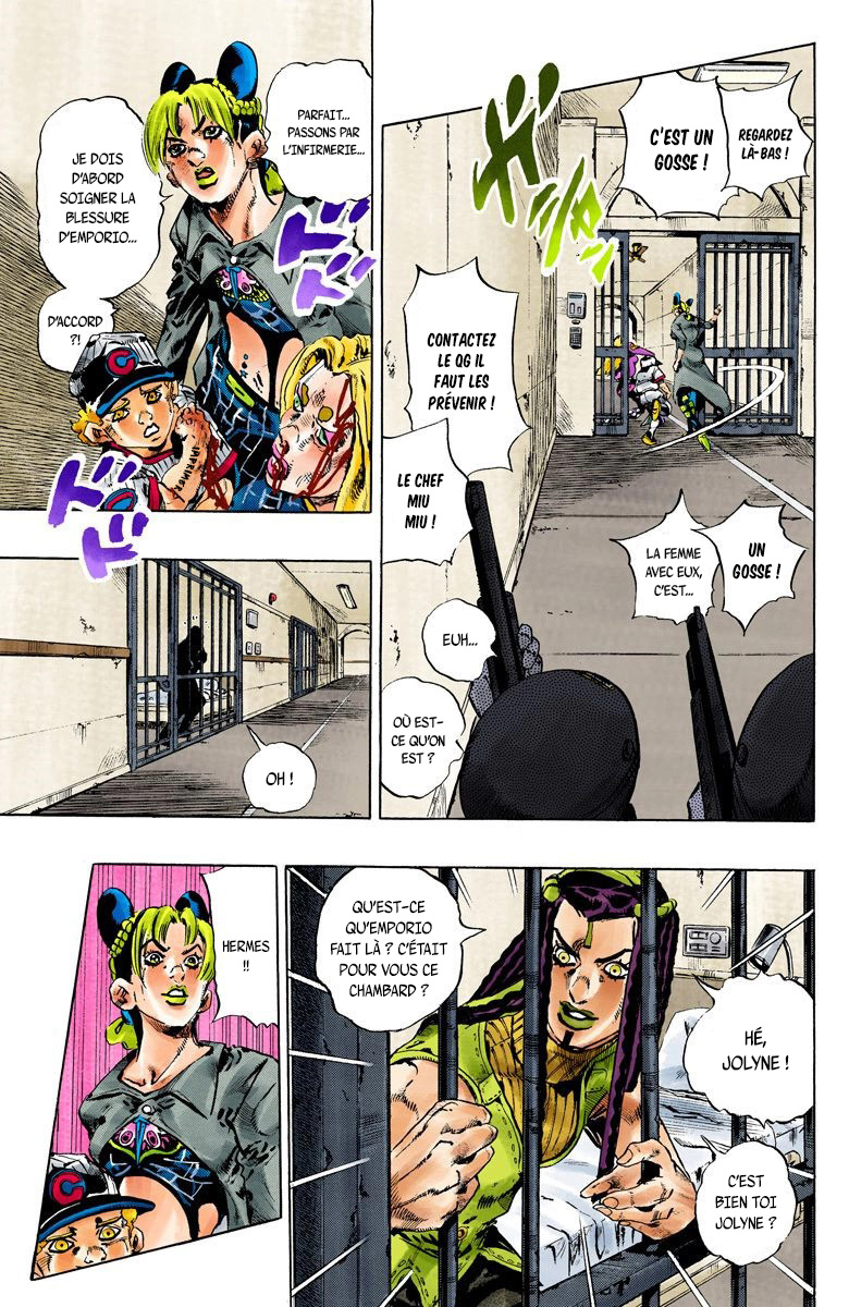 Read JoJo's Bizarre Adventure Part 6 Stone Ocean Official Colored FR Manga Online