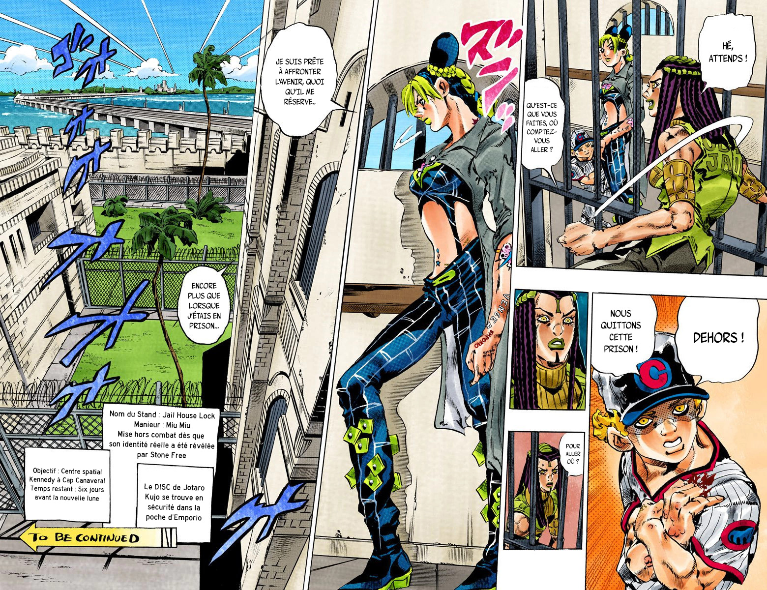 Read JoJo's Bizarre Adventure Part 6 Stone Ocean Official Colored FR Manga Online