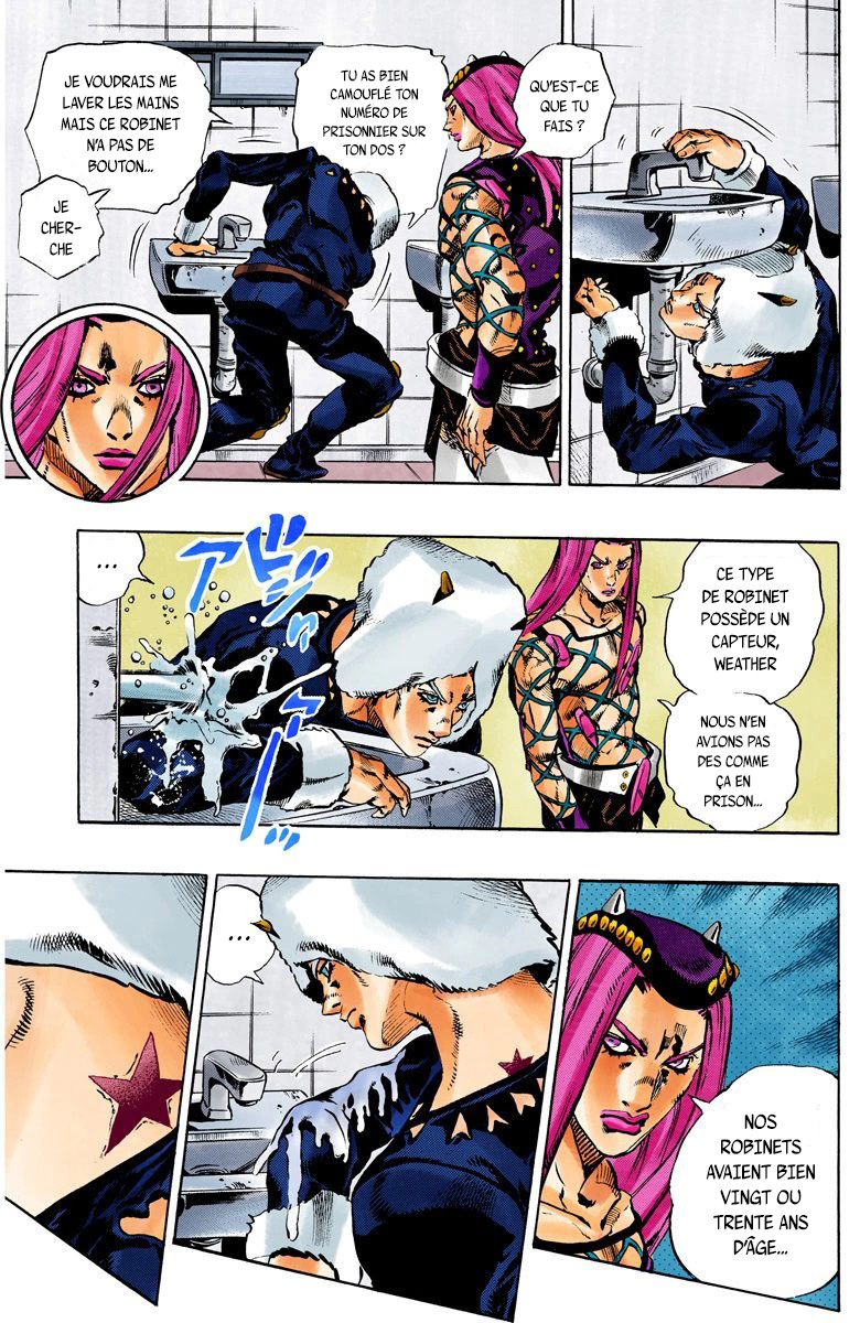 Read JoJo's Bizarre Adventure Part 6 Stone Ocean Official Colored FR Manga Online