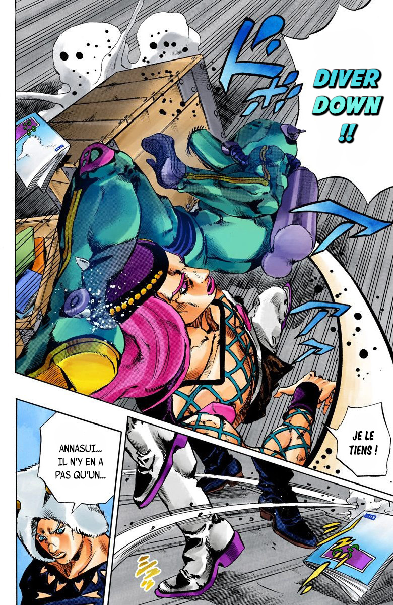 Read JoJo's Bizarre Adventure Part 6 Stone Ocean Official Colored FR Manga Online