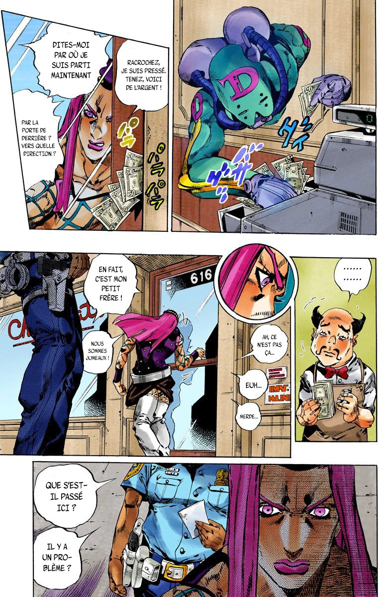 Read JoJo's Bizarre Adventure Part 6 Stone Ocean Official Colored FR Manga Online