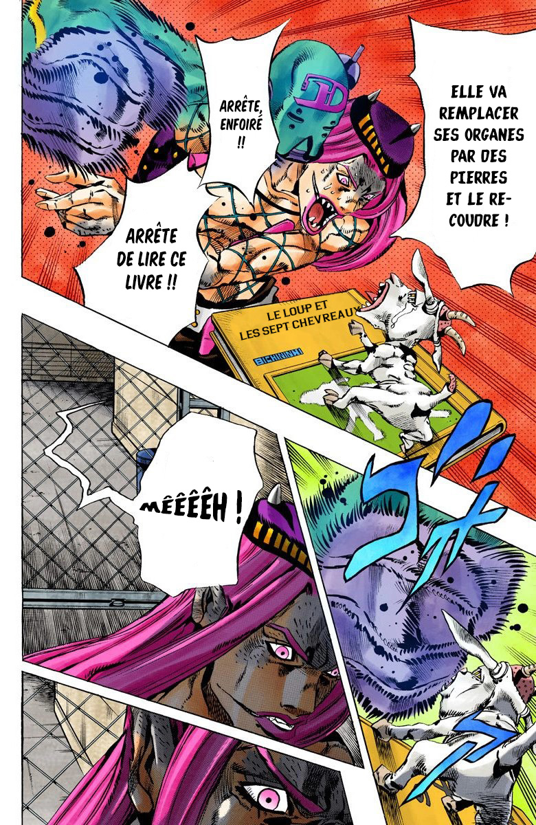 Read JoJo's Bizarre Adventure Part 6 Stone Ocean Official Colored FR Manga Online