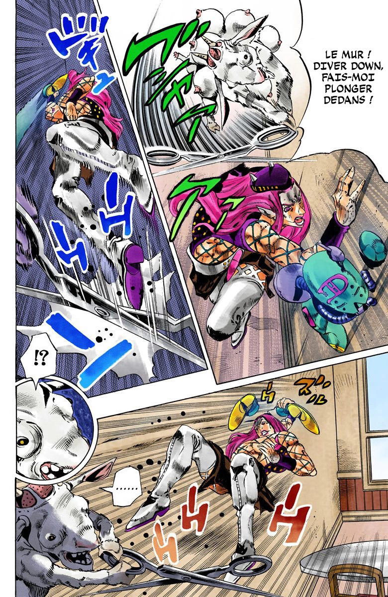 Read JoJo's Bizarre Adventure Part 6 Stone Ocean Official Colored FR Manga Online