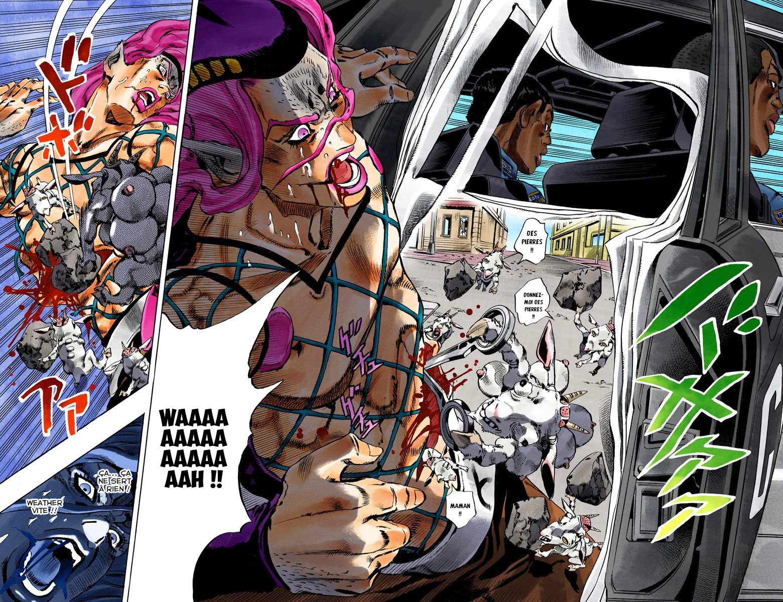 Read JoJo's Bizarre Adventure Part 6 Stone Ocean Official Colored FR Manga Online