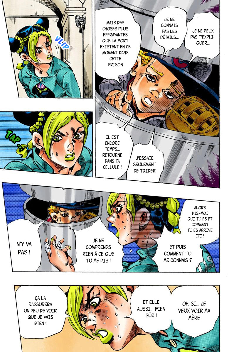 Read JoJo's Bizarre Adventure Part 6 Stone Ocean Official Colored FR Manga Online