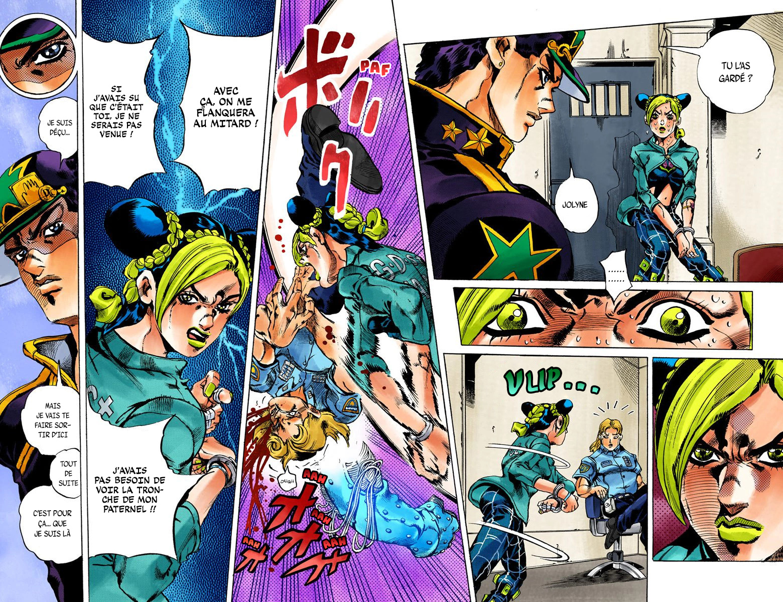 Read JoJo's Bizarre Adventure Part 6 Stone Ocean Official Colored FR Manga Online