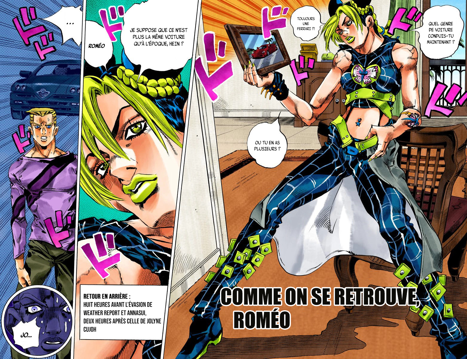 Read JoJo's Bizarre Adventure Part 6 Stone Ocean Official Colored FR Manga Online