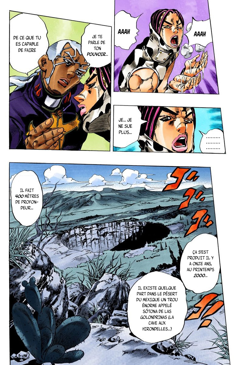 Read JoJo's Bizarre Adventure Part 6 Stone Ocean Official Colored FR Manga Online