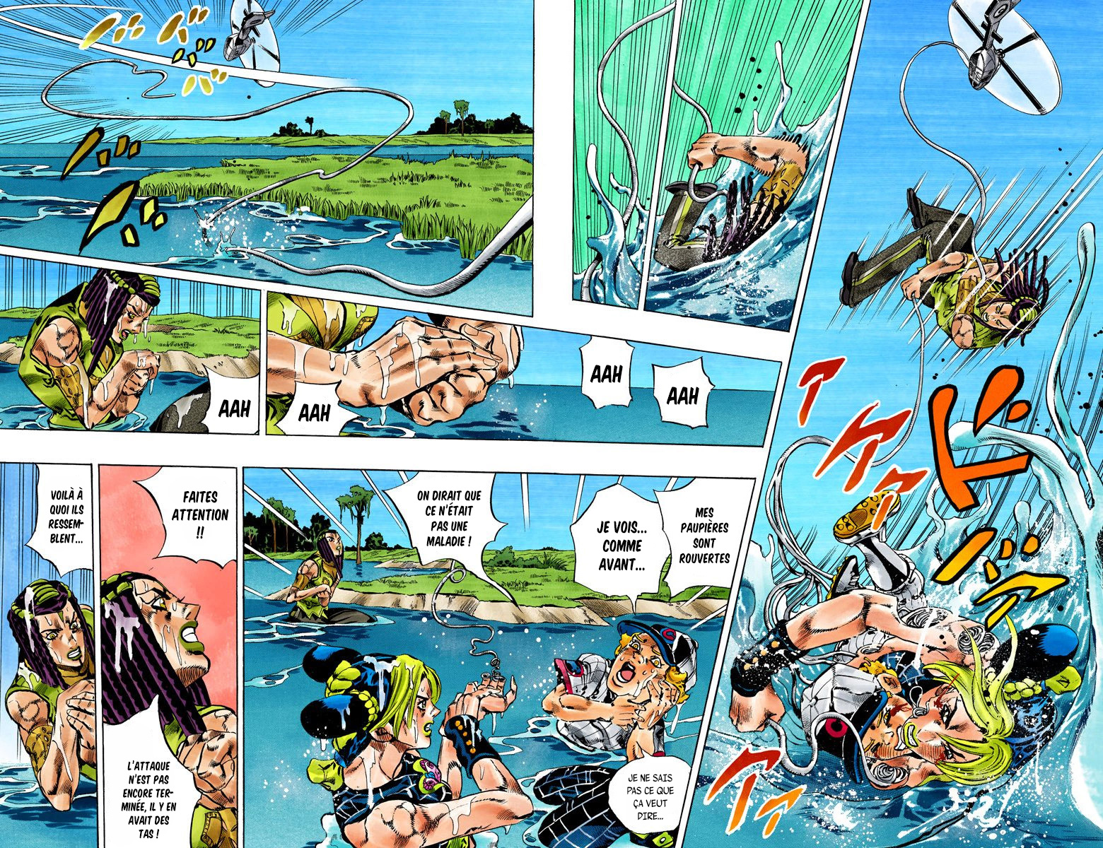 Read JoJo's Bizarre Adventure Part 6 Stone Ocean Official Colored FR Manga Online