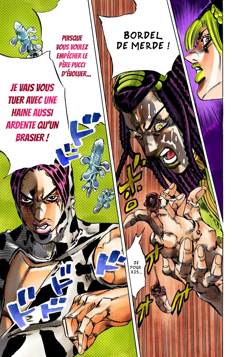 Read JoJo's Bizarre Adventure Part 6 Stone Ocean Official Colored FR Manga Online