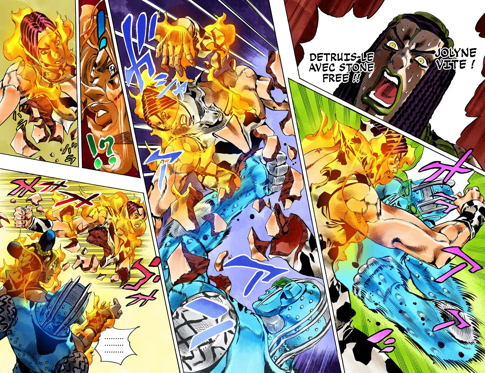 Read JoJo's Bizarre Adventure Part 6 Stone Ocean Official Colored FR Manga Online