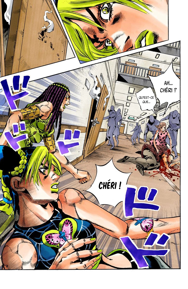 Read JoJo's Bizarre Adventure Part 6 Stone Ocean Official Colored FR Manga Online