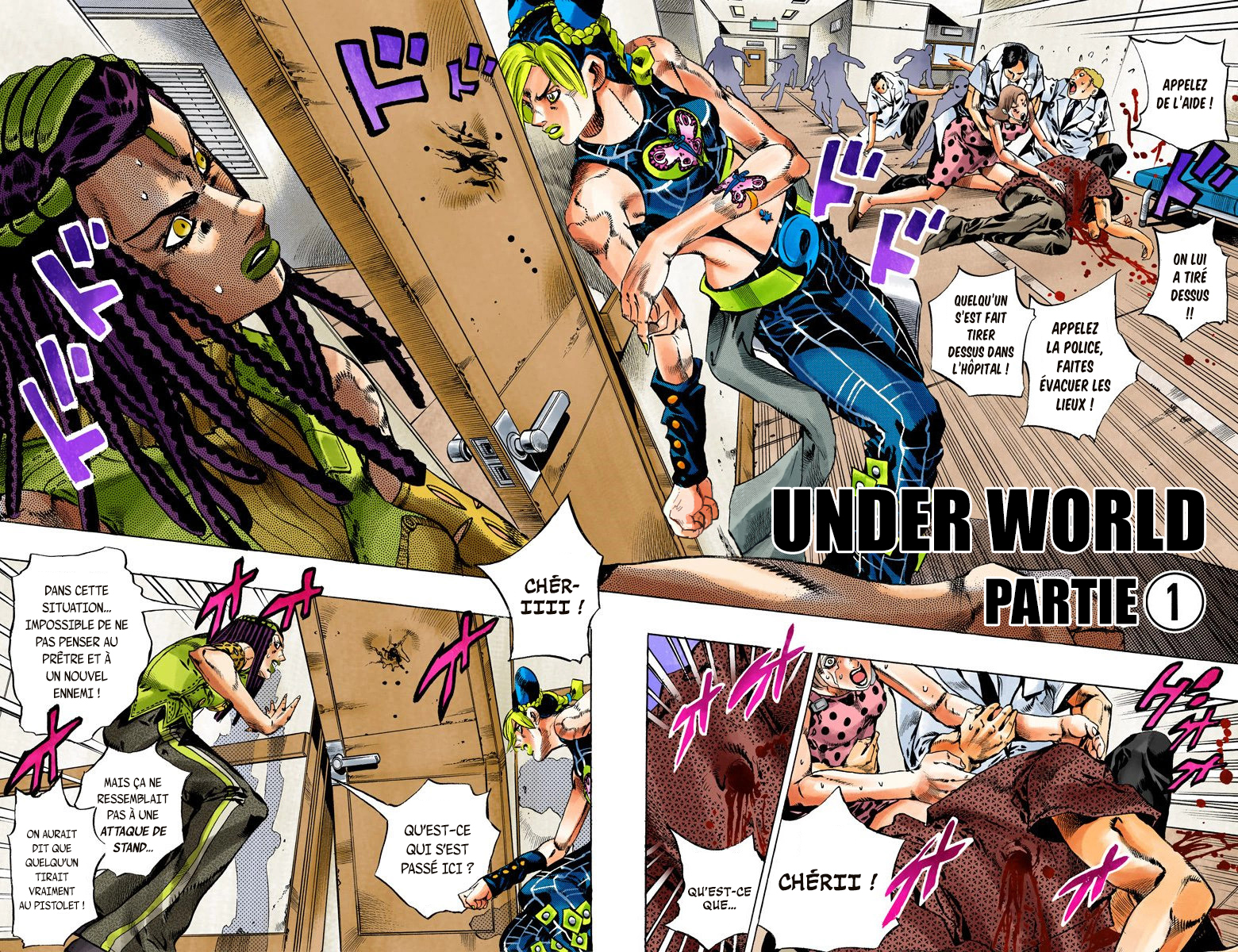 Read JoJo's Bizarre Adventure Part 6 Stone Ocean Official Colored FR Manga Online