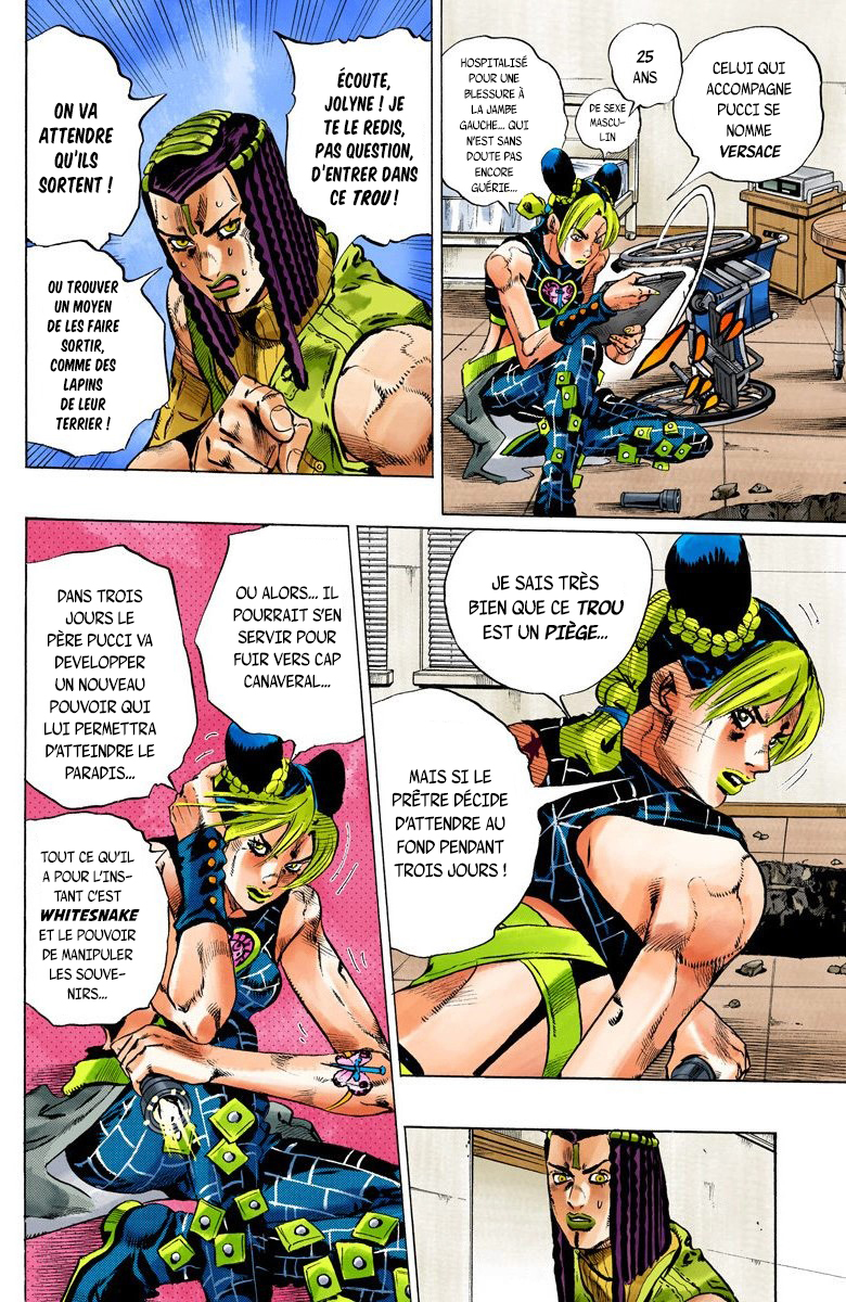 Read JoJo's Bizarre Adventure Part 6 Stone Ocean Official Colored FR Manga Online