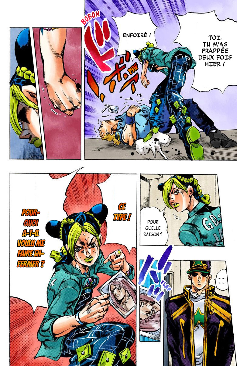 Read JoJo's Bizarre Adventure Part 6 Stone Ocean Official Colored FR Manga Online