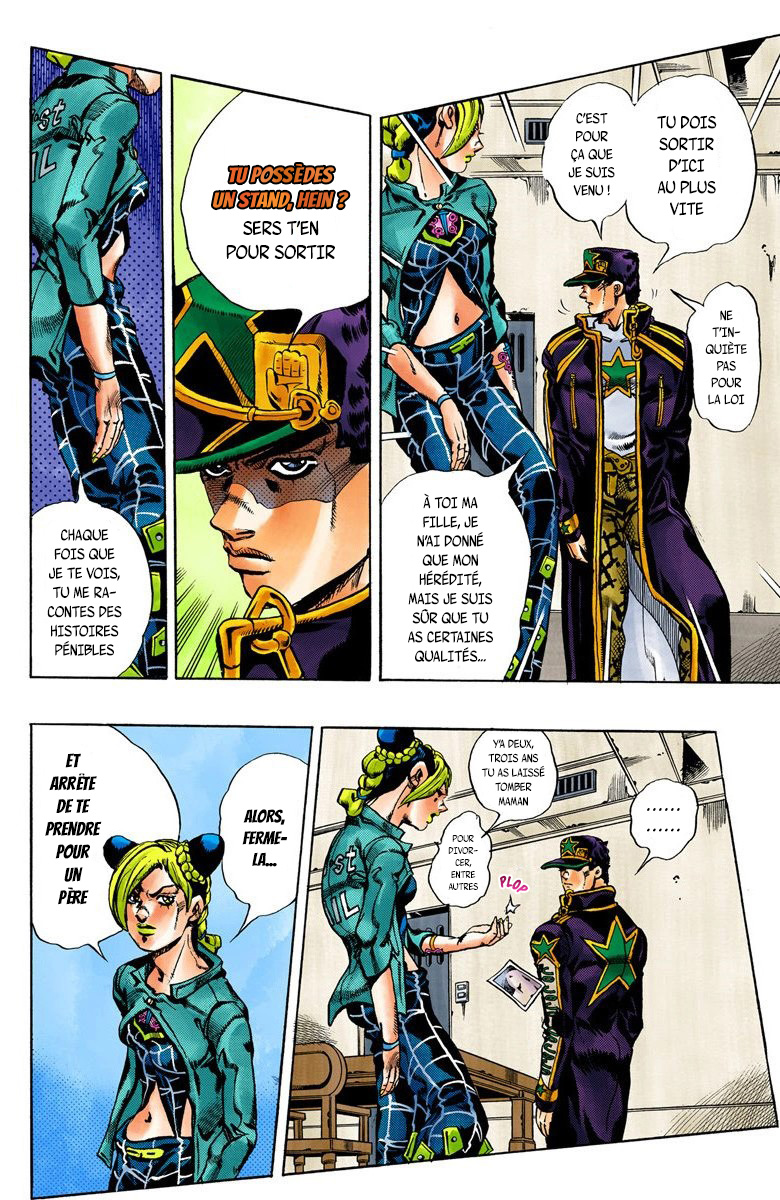 Read JoJo's Bizarre Adventure Part 6 Stone Ocean Official Colored FR Manga Online