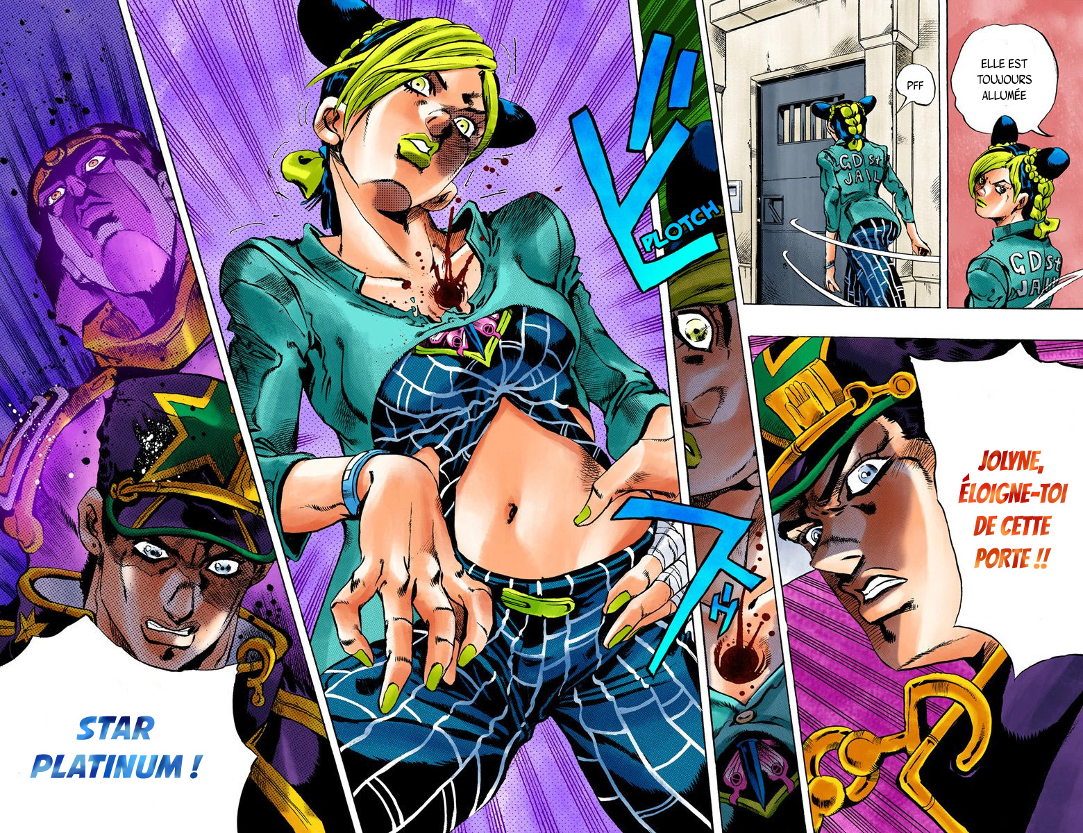 Read JoJo's Bizarre Adventure Part 6 Stone Ocean Official Colored FR Manga Online