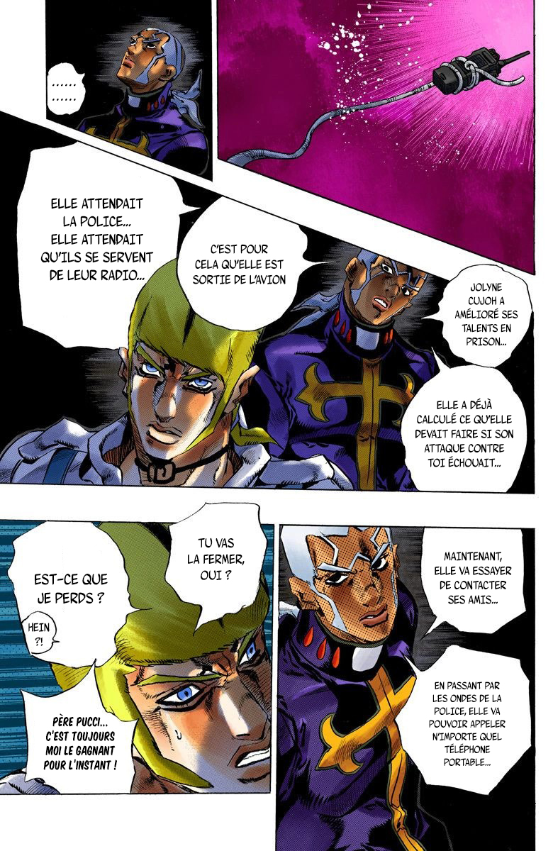 Read JoJo's Bizarre Adventure Part 6 Stone Ocean Official Colored FR Manga Online