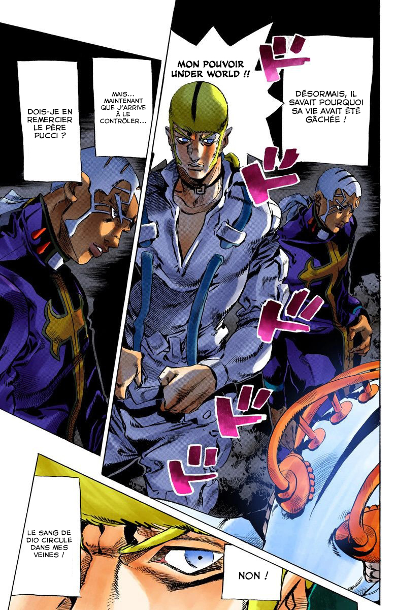 Read JoJo's Bizarre Adventure Part 6 Stone Ocean Official Colored FR Manga Online