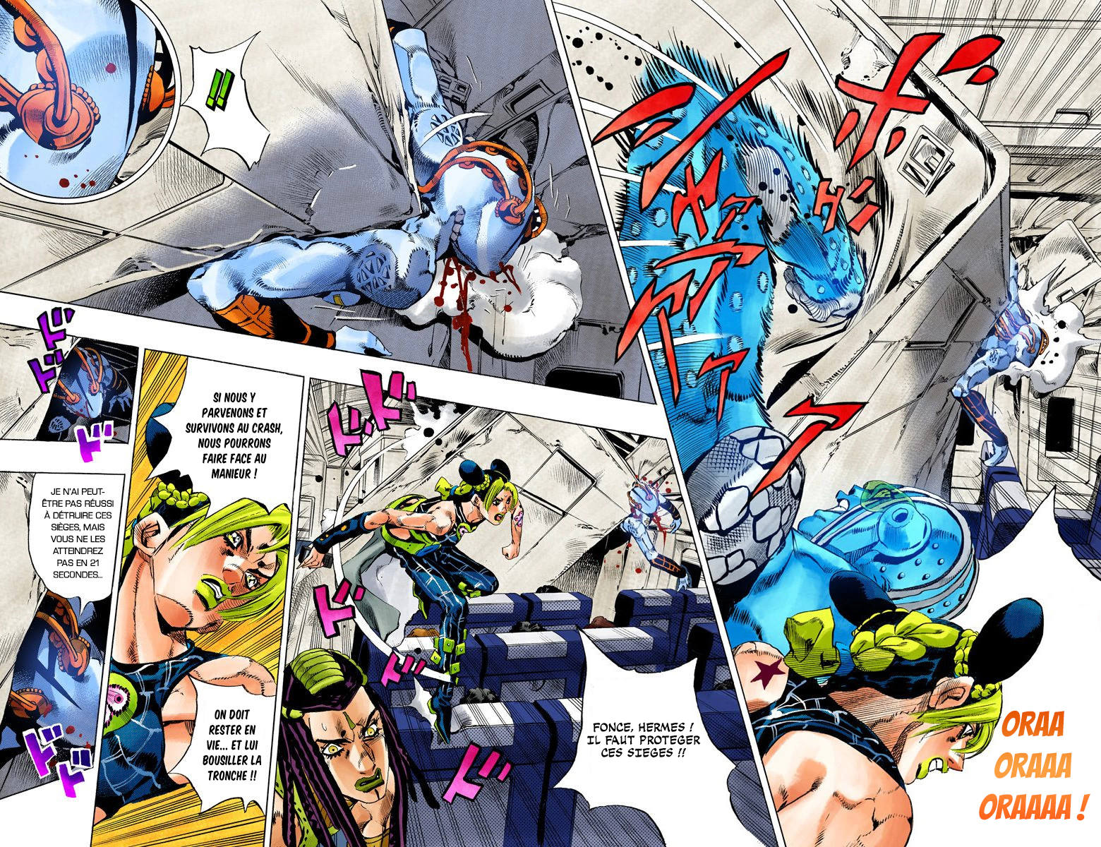 Read JoJo's Bizarre Adventure Part 6 Stone Ocean Official Colored FR Manga Online