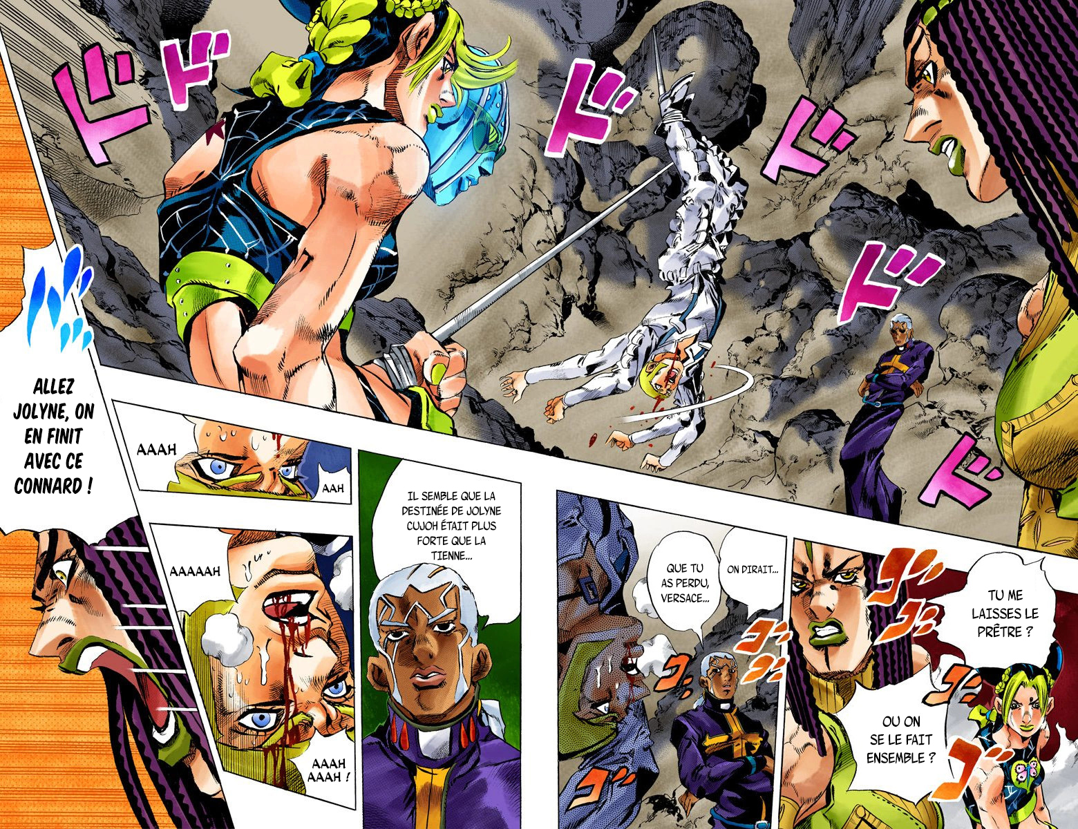 Read JoJo's Bizarre Adventure Part 6 Stone Ocean Official Colored FR Manga Online
