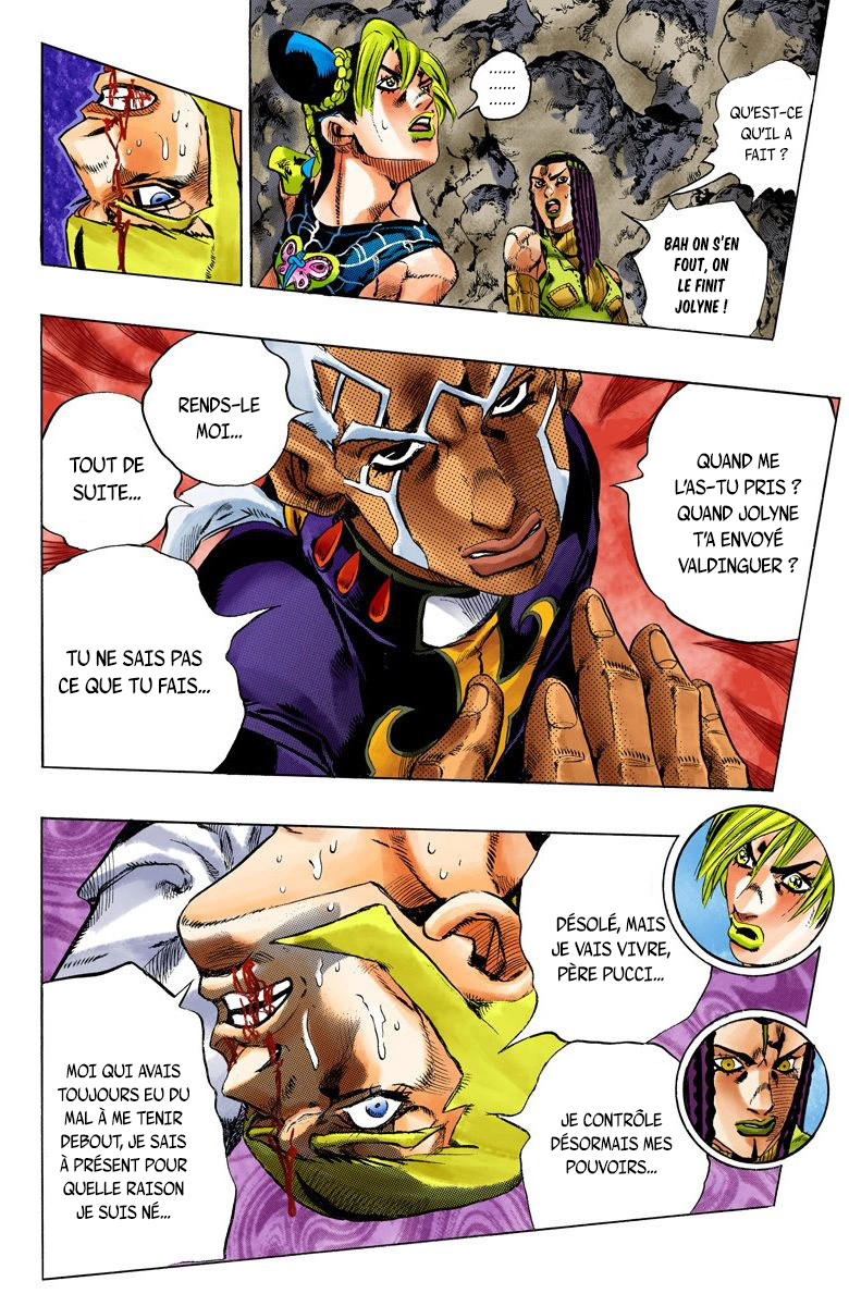 Read JoJo's Bizarre Adventure Part 6 Stone Ocean Official Colored FR Manga Online