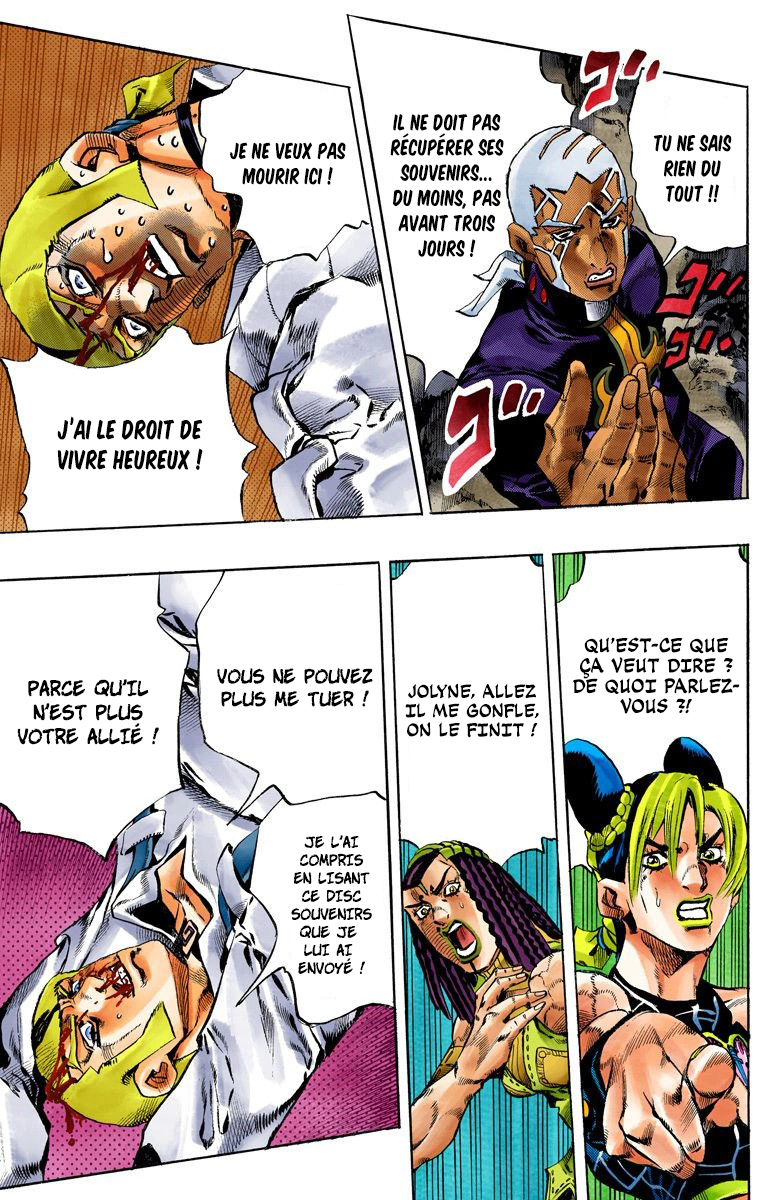 Read JoJo's Bizarre Adventure Part 6 Stone Ocean Official Colored FR Manga Online