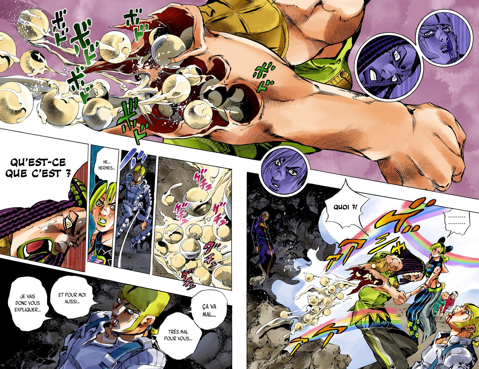 Read JoJo's Bizarre Adventure Part 6 Stone Ocean Official Colored FR Manga Online