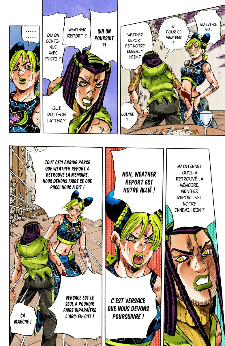 Read JoJo's Bizarre Adventure Part 6 Stone Ocean Official Colored FR Manga Online