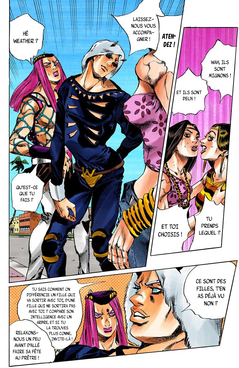 Read JoJo's Bizarre Adventure Part 6 Stone Ocean Official Colored FR Manga Online