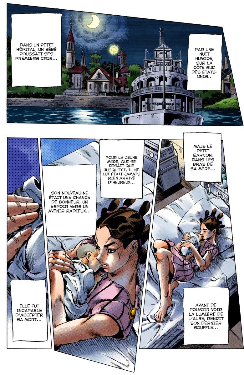 Read JoJo's Bizarre Adventure Part 6 Stone Ocean Official Colored FR Manga Online