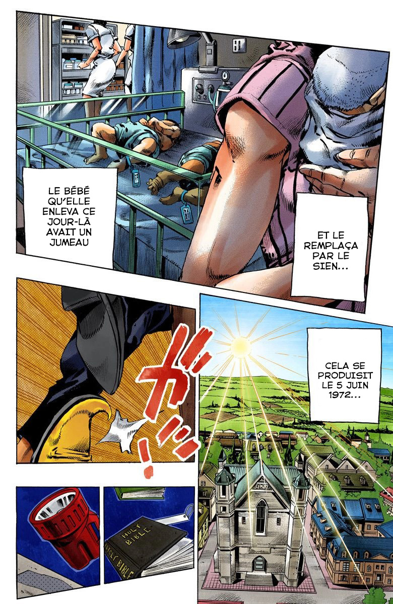 Read JoJo's Bizarre Adventure Part 6 Stone Ocean Official Colored FR Manga Online
