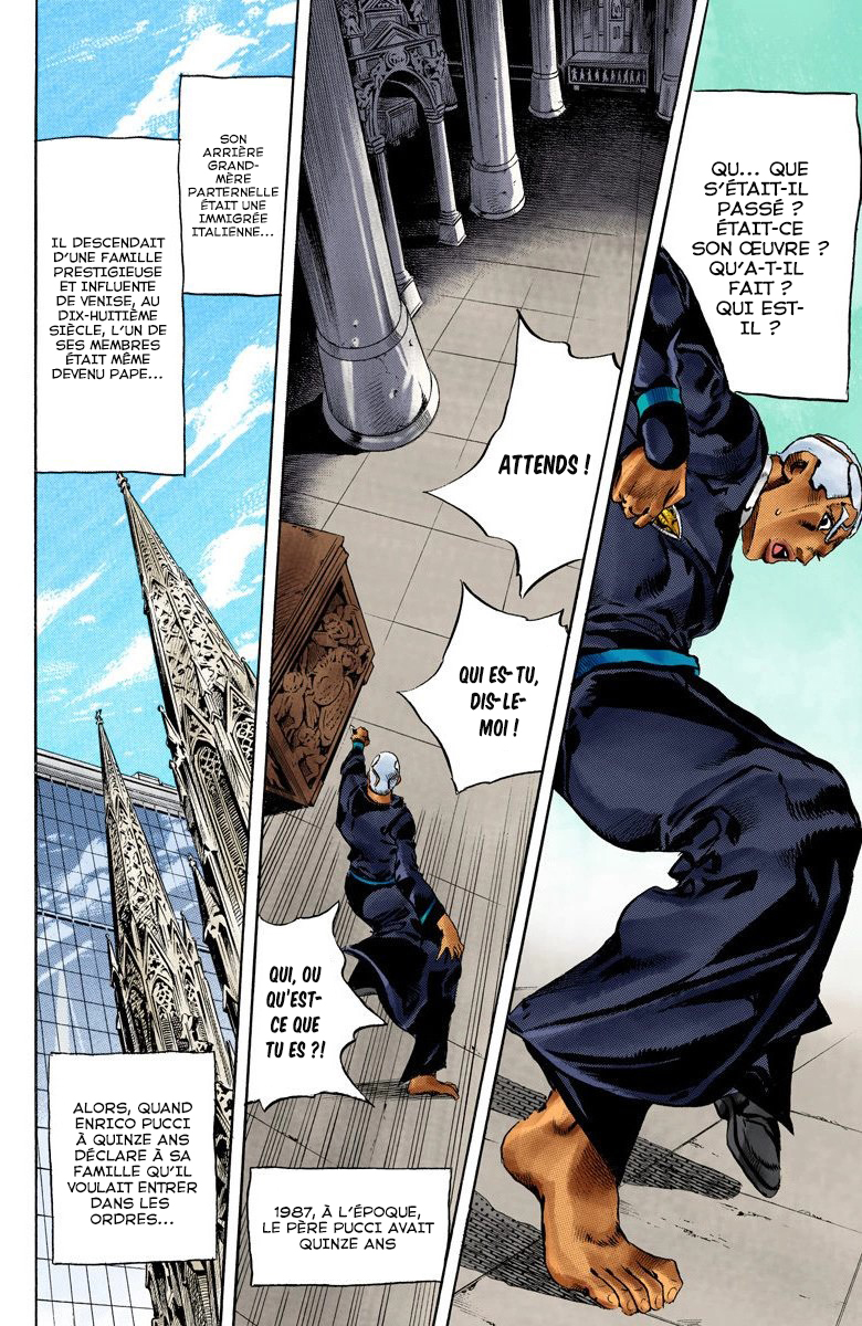 Read JoJo's Bizarre Adventure Part 6 Stone Ocean Official Colored FR Manga Online