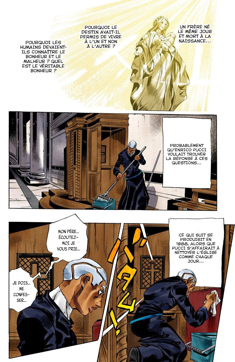Read JoJo's Bizarre Adventure Part 6 Stone Ocean Official Colored FR Manga Online