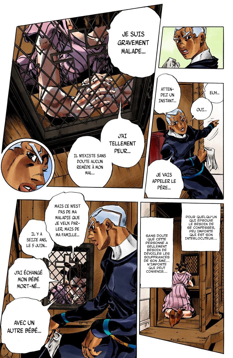 Read JoJo's Bizarre Adventure Part 6 Stone Ocean Official Colored FR Manga Online