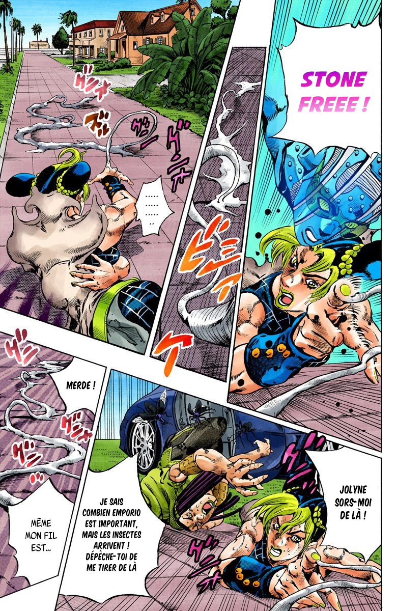 Read JoJo's Bizarre Adventure Part 6 Stone Ocean Official Colored FR Manga Online