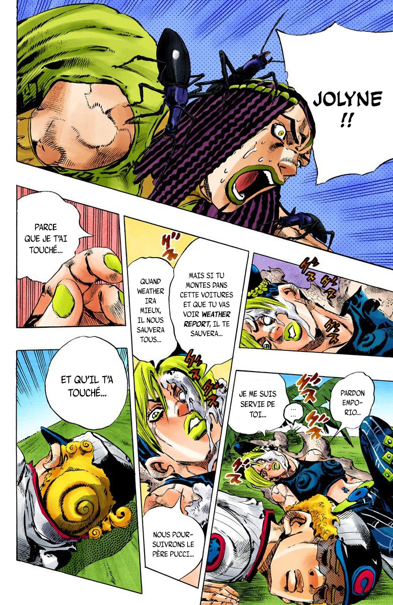 Read JoJo's Bizarre Adventure Part 6 Stone Ocean Official Colored FR Manga Online