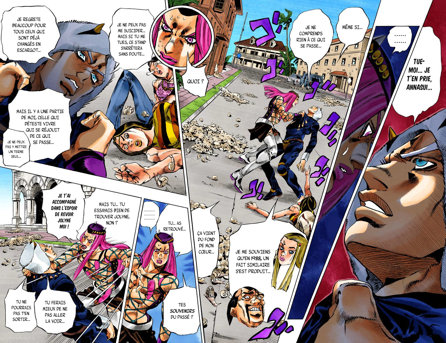Read JoJo's Bizarre Adventure Part 6 Stone Ocean Official Colored FR Manga Online