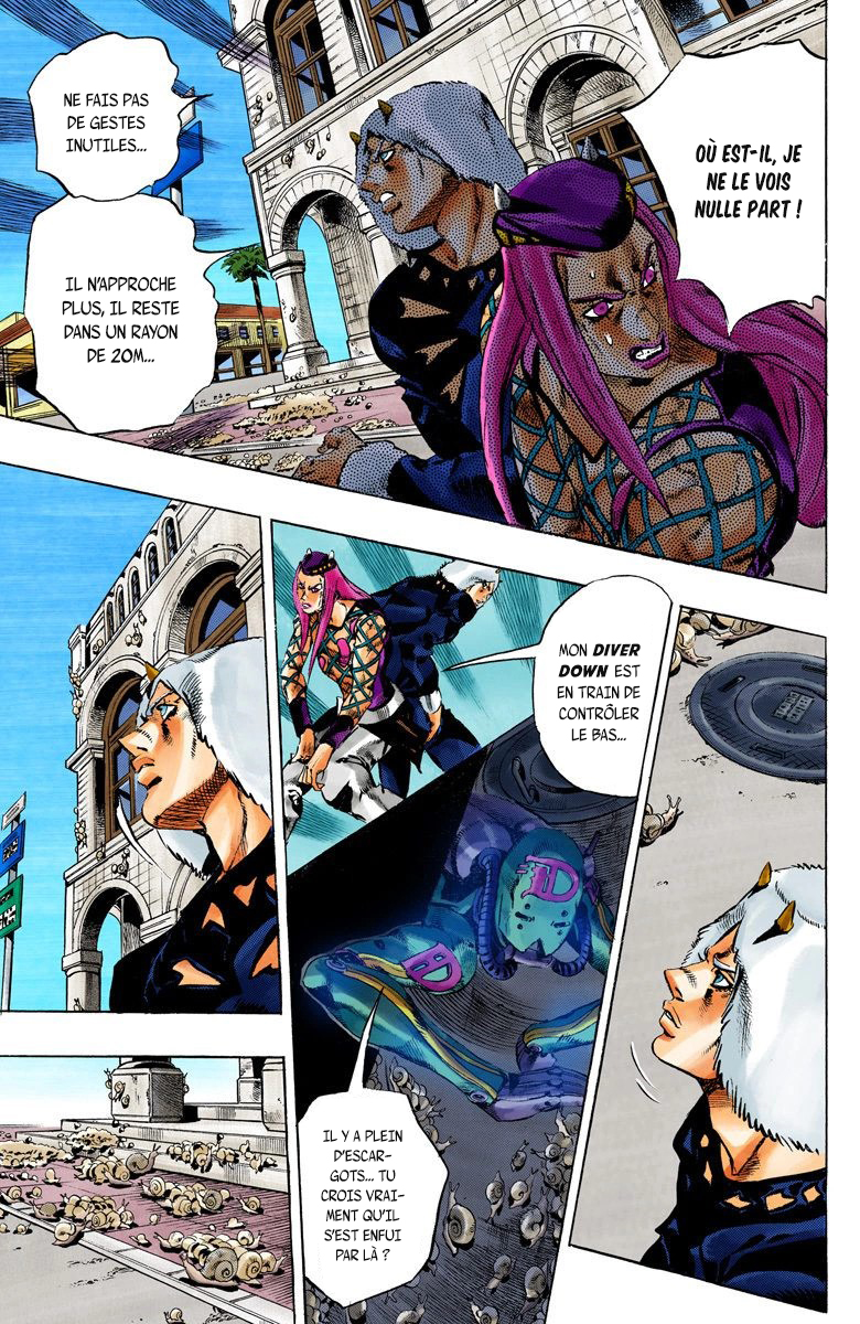Read JoJo's Bizarre Adventure Part 6 Stone Ocean Official Colored FR Manga Online