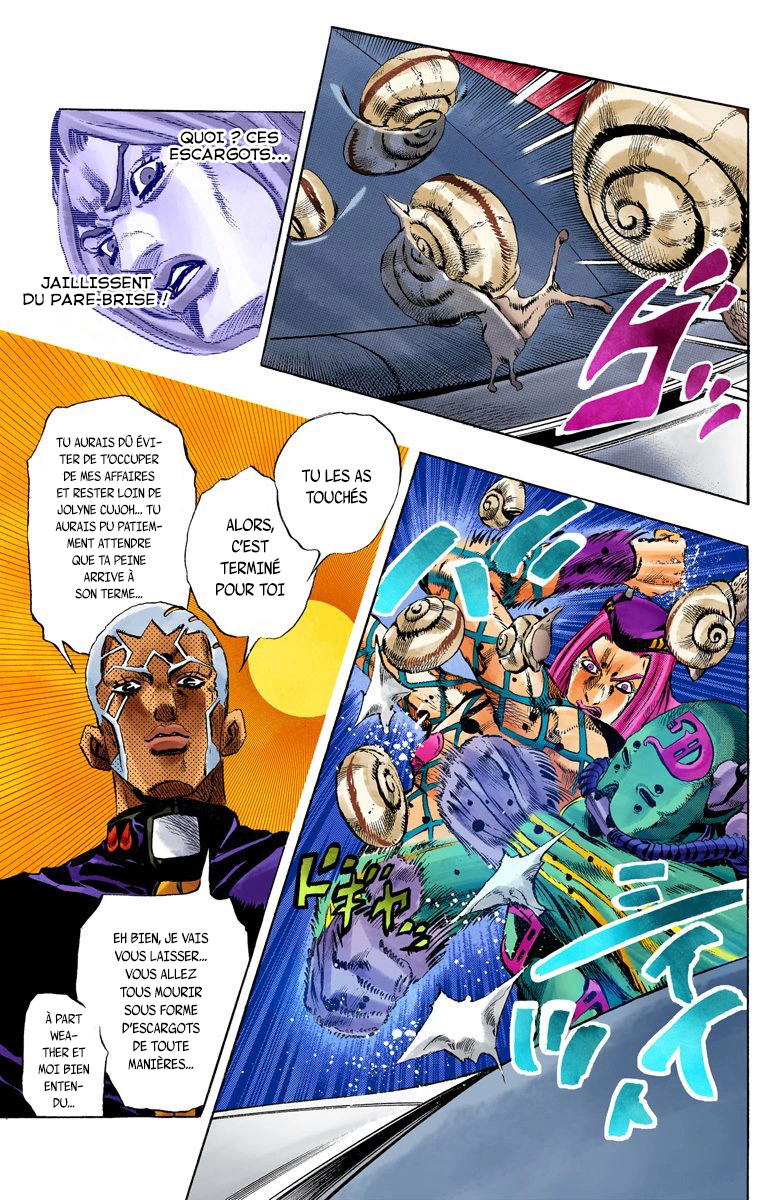 Read JoJo's Bizarre Adventure Part 6 Stone Ocean Official Colored FR Manga Online