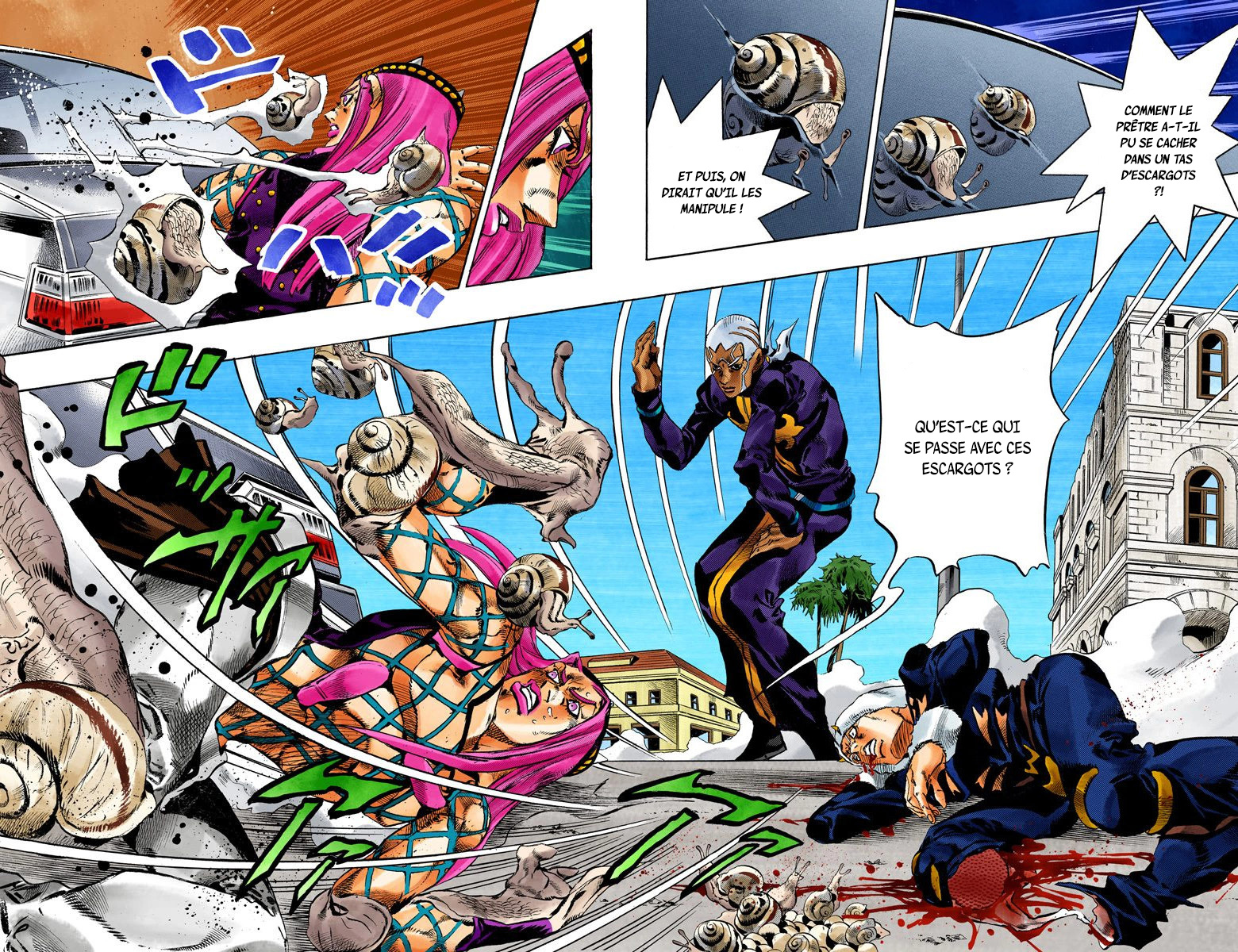 Read JoJo's Bizarre Adventure Part 6 Stone Ocean Official Colored FR Manga Online