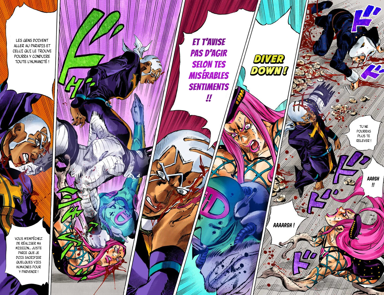 Read JoJo's Bizarre Adventure Part 6 Stone Ocean Official Colored FR Manga Online